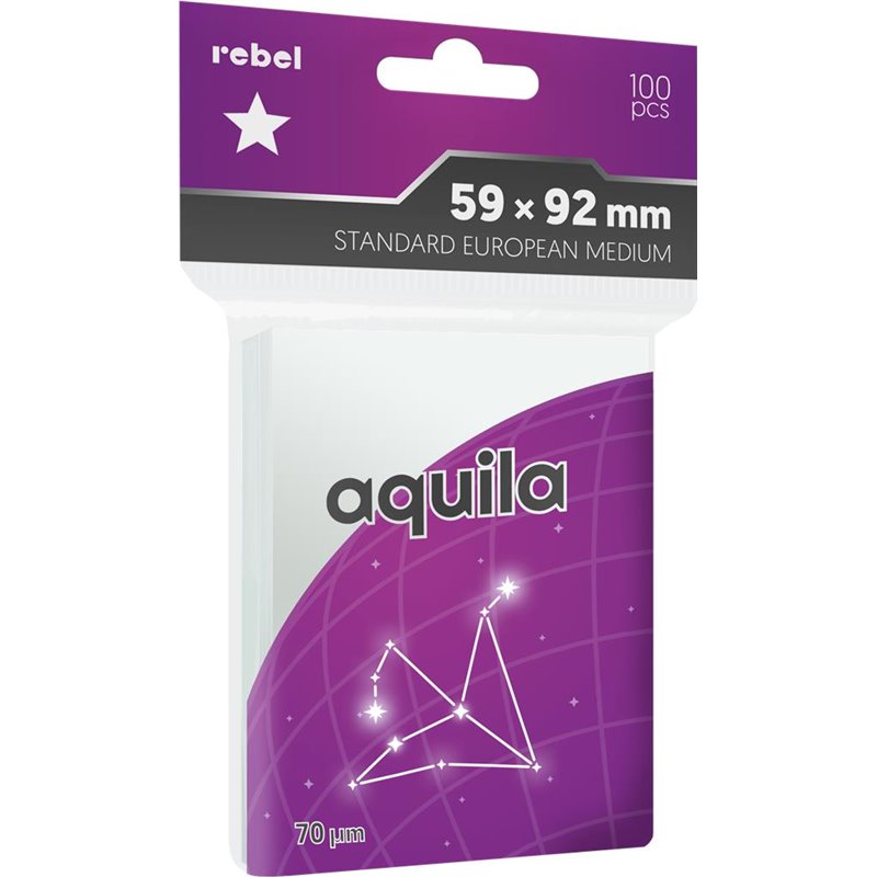 Koszulki na karty Rebel Aquila (59x92) Standard European Medium 100szt (przedsprzedaż)