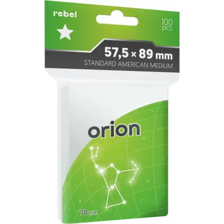 Koszulki na karty Rebel Orion (57,5x89) Standard American Medium 100szt (przedsprzedaż)