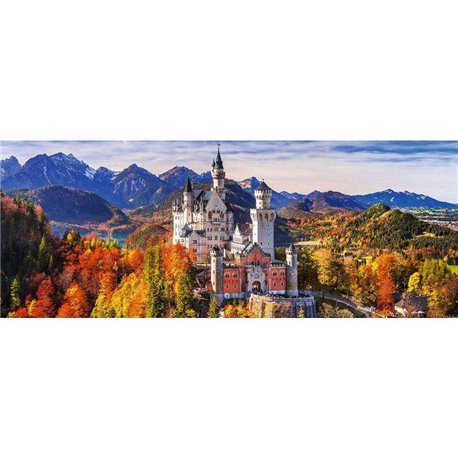 Puzzle 1000 Zamek Neuschwanstein Panorama