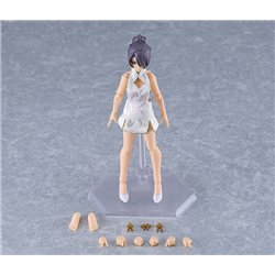 Original Character Figma Action Figure Female Body (Mika) Mini Skirt Chinese Dress Outfit (White) 13 cm (przedsprzedaż)