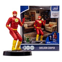 The Big Bang Theory Movie Maniacs Action Figure Sheldon Cooper as The Flash 15 cm (przedsprzedaż)