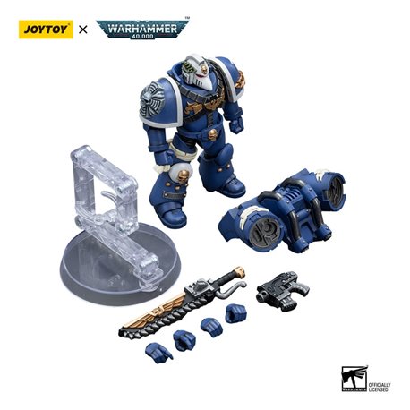 Warhammer 40k Action Figure 1/18 Ultramarines Vanguard Veteran with Chainsword and Bolt Pistol 12 cm (przedsprzedaż)