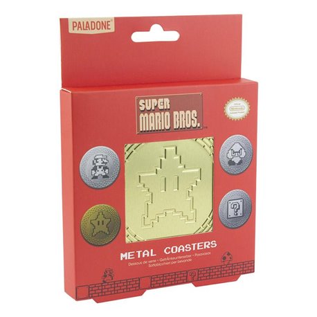 Zestaw metalowych podkładek Super Mario (4 szt)