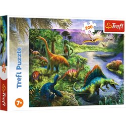 Puzzle 200 Drapieżne dinozaury