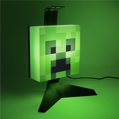 Lampka i stojak na słuchawki Minecraft Creeper 23,5 cm