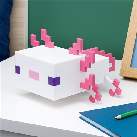 Lampka wielokolorowa Minecraft Axolotl (13 cm)