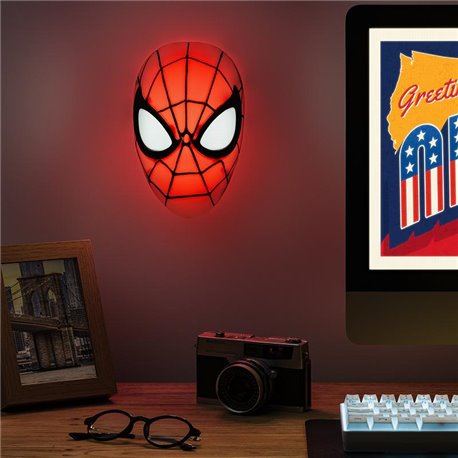 Lampka ścienno-biurkowa Marvel Spiderman Mask (15 cm)