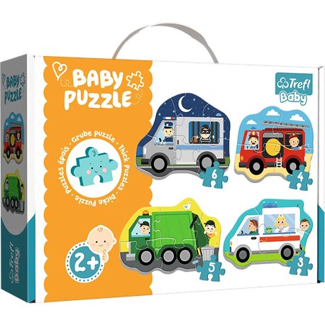 Puzzle Baby Classic - Pojazdy i zawody