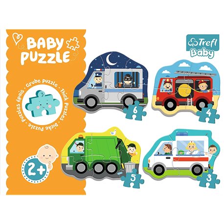 Puzzle Baby Classic - Pojazdy i zawody