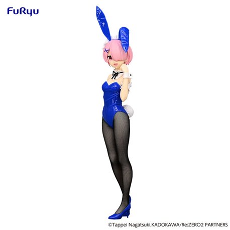 Re:Zero BiCute Bunnies PVC Statue Ram Blue Color Ver. 30 cm (przedsprzedaż)