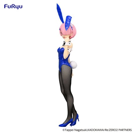 Re:Zero BiCute Bunnies PVC Statue Ram Blue Color Ver. 30 cm (przedsprzedaż)