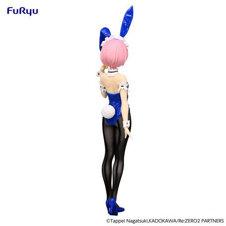 Re:Zero BiCute Bunnies PVC Statue Ram Blue Color Ver. 30 cm (przedsprzedaż)