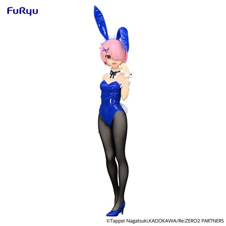 Re:Zero BiCute Bunnies PVC Statue Ram Blue Color Ver. 30 cm (przedsprzedaż)