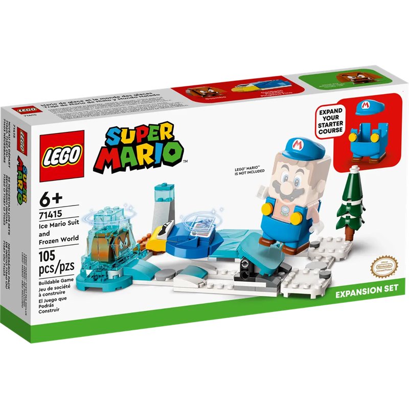 LEGO Super Mario 71415 Mario - lodowy strój i kraina lodu - zestaw rozszerzający