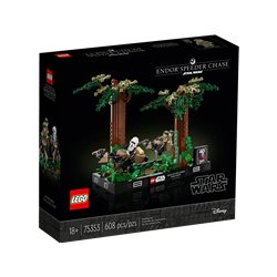 LEGO Star Wars 75353 Diorama: Pościg na ścigaczu przez Endor