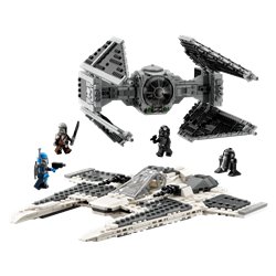 LEGO Star Wars 75348 Mandaloriański myśliwiec Fang Fighter kontra TIE Interceptor