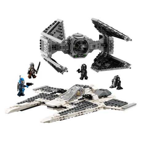 LEGO Star Wars 75348 Mandaloriański myśliwiec Fang Fighter kontra TIE Interceptor