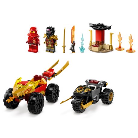 LEGO Ninjago 71789 Bitwa samochodowo-motocyklowa między Kaiem a Rasem