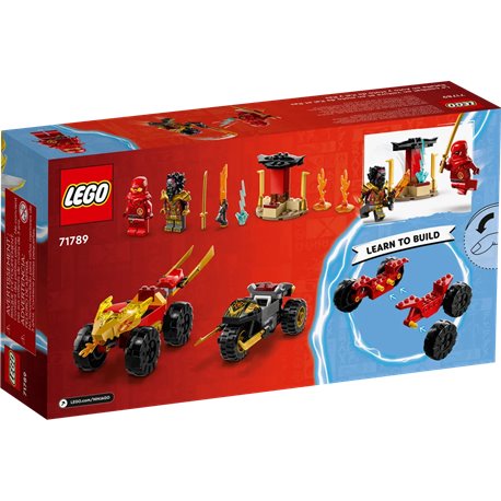 LEGO Ninjago 71789 Bitwa samochodowo-motocyklowa między Kaiem a Rasem