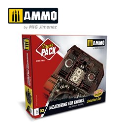 Ammo by Mig: Super Pack - Weathering for Engines Solution Set