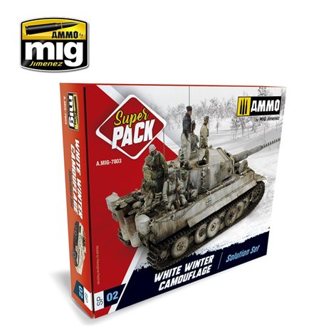 Ammo by Mig: Super Pack - White Winter Camouflage Solution Set