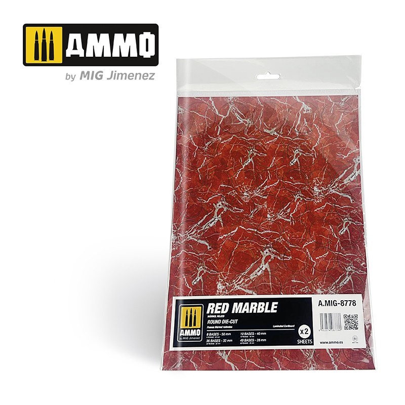 Ammo by Mig: Red Marble - Round Die-Cut (2)