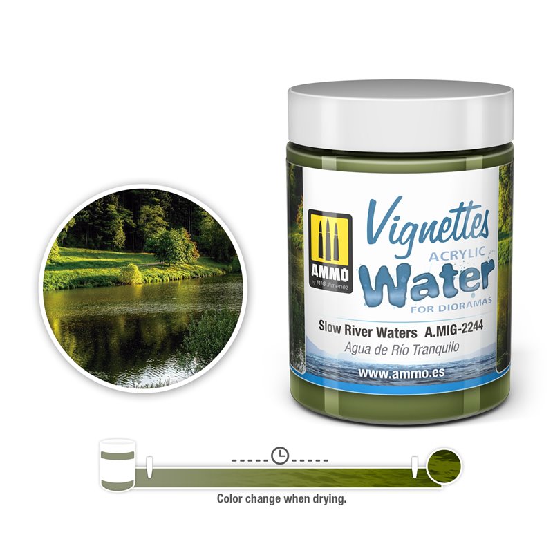 Ammo by Mig: Acrylic Water - Vignettes - Slow River Waters (100 ml)