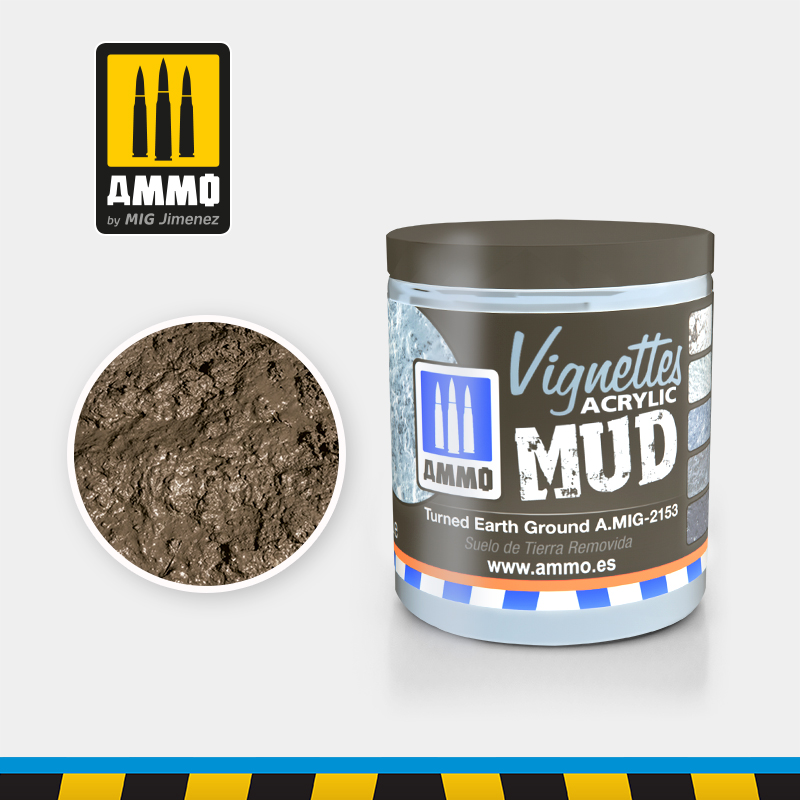 Ammo by Mig: Acrylic Mud - Vignettes - Turned Earth Ground (100 ml)