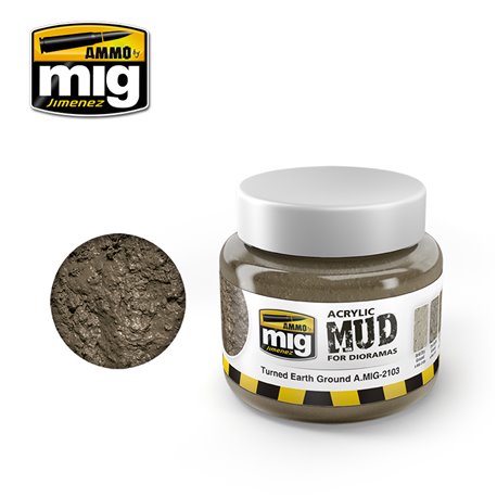 Ammo by Mig: Acrylic Mud for Dioramas - Turned Earth Ground (250 ml)