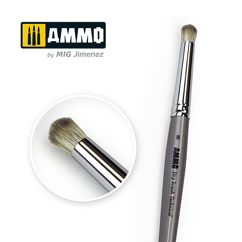 Ammo by Mig: Technical Brush - Drybrush 8