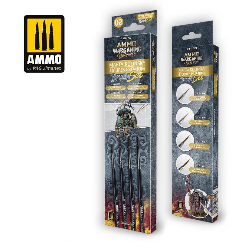 Ammo by Mig: Wargaming Universe - Marta Kolinsky Figures Premium Brush Set