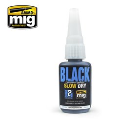 Ammo by Mig: Black Slow Dry Cyanoacrylate (21 g)