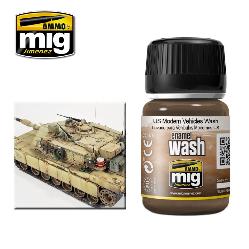 Ammo by Mig: Enamel Wash - US Modern Vehicles Wash