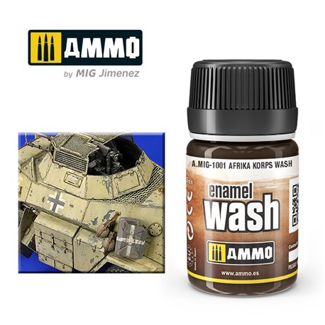 Ammo by Mig: Enamel Wash - Afrika Korps Wash