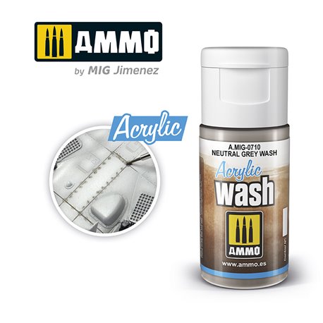 Ammo by Mig: Acrylic Wash - Neutral Grey Wash
