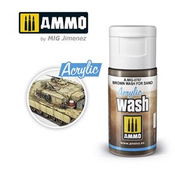 Ammo by Mig: Acrylic Wash - Brown Wash for Sand