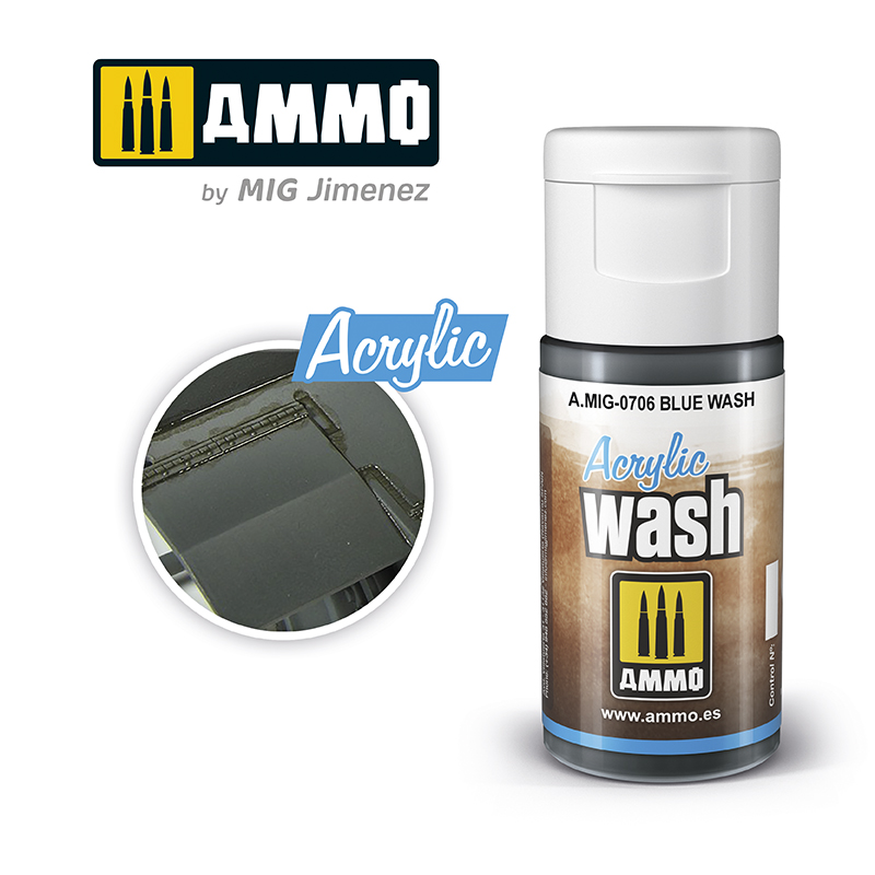 Ammo by Mig: Acrylic Wash - Blue Wash