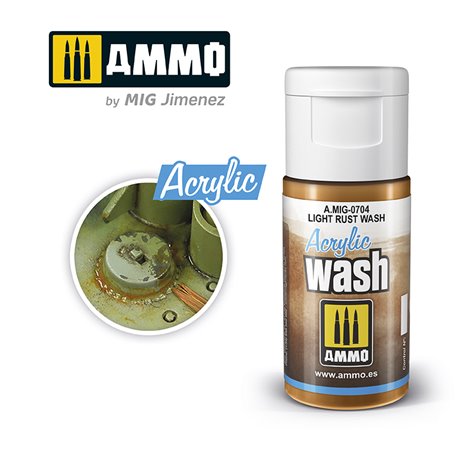 Ammo by Mig: Acrylic Wash - Light Rust Wash
