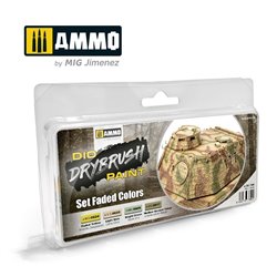 Ammo by Mig: DIO Drybrush Paint - Set Faded Colors