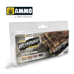 Ammo by Mig: DIO Drybrush Paint - Set Rust Colors