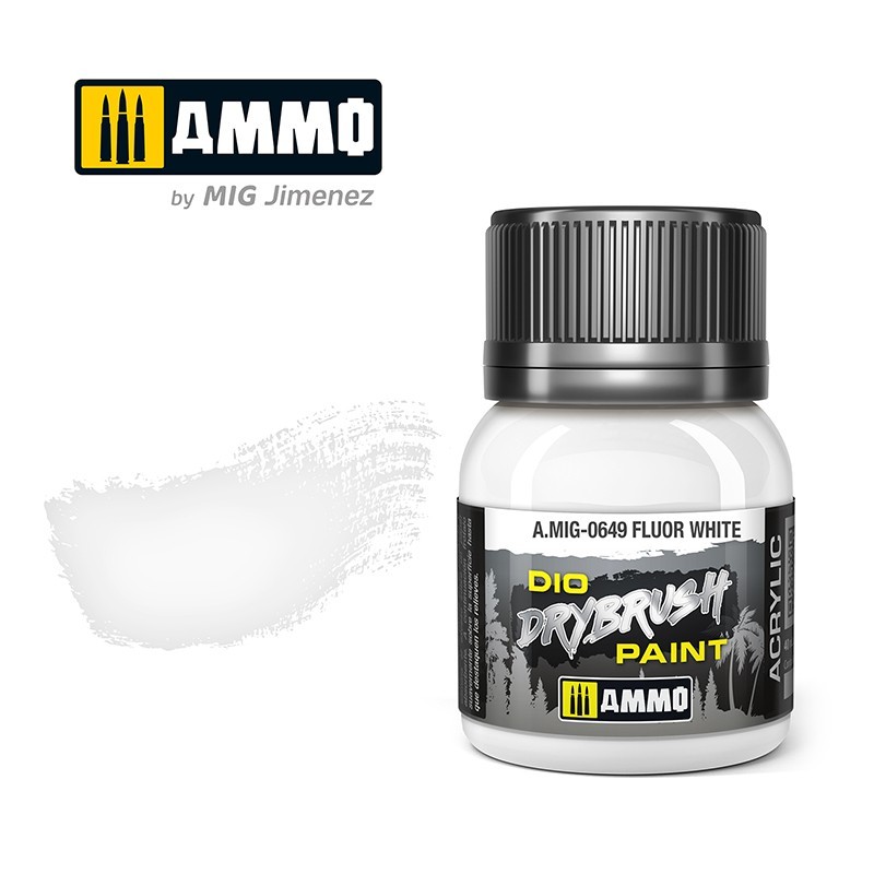 Ammo by Mig: DIO Drybrush - Fluor White 