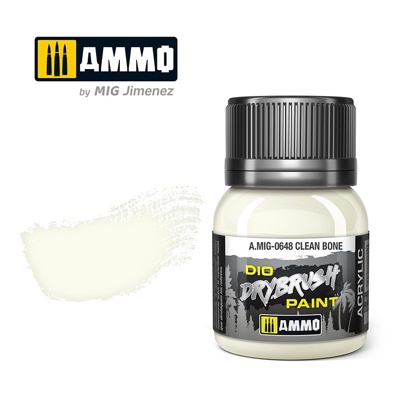 Ammo by Mig: DIO Drybrush - Clean Bone 