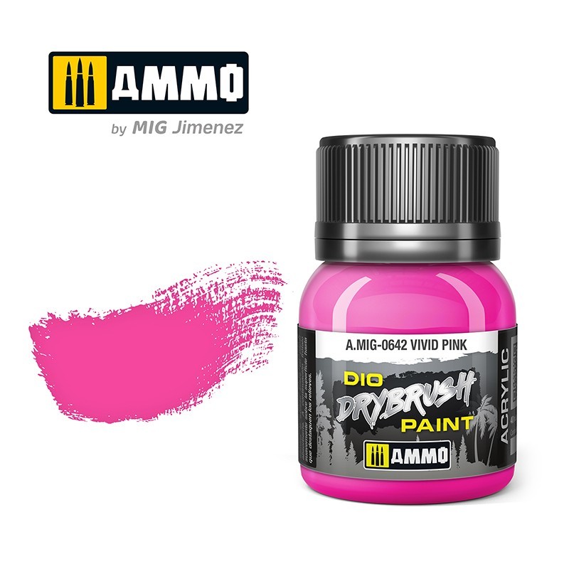 Ammo by Mig: DIO Drybrush - Vivid Pink 