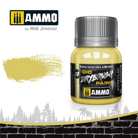 Ammo by Mig: DIO Drybrush - Medium German Yellow