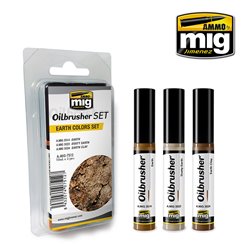Ammo by Mig: Oilbrusher Set - Earth Colors Set