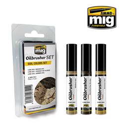 Ammo by Mig: Oilbrusher Set - Soil Colors Set