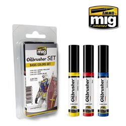 Ammo by Mig: Oilbrusher Set - Basic Colors Set