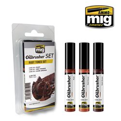 Ammo by Mig: Oilbrusher Set - Rust Tones Set