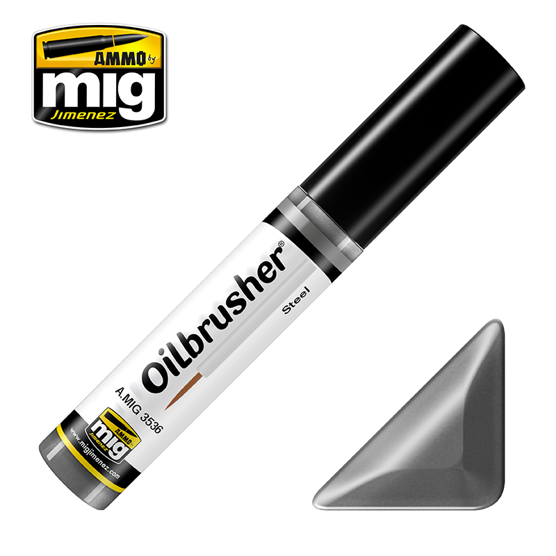 Ammo by Mig: Oilbrusher - Steel (10 ml)