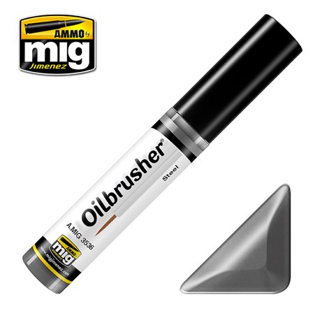 Ammo by Mig: Oilbrusher - Steel (10 ml)